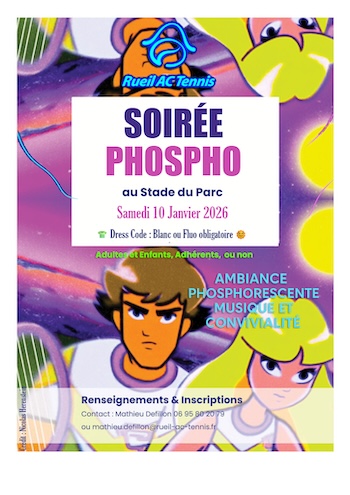 Soirée Phospho le 10 janvier 2026 au RAC tennis